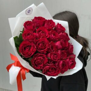 21 красная роза